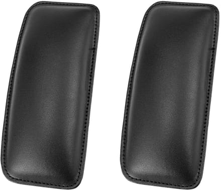 Kniekussen universeel voor autodeur console armleuningkussen zwart met (2 stuks)