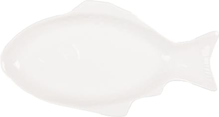 Clayre & Eef Kom Vis 375 ml Wit Keramiek