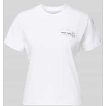 T-shirt met labeldetail