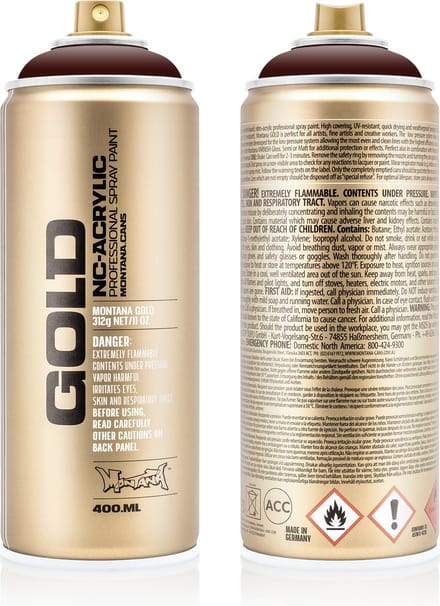 Montana GOLD G3080 Black Red spuitbus 400ml