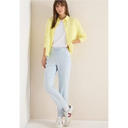 Broek met gewassen look