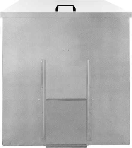 Brandstofopslagkast - zilver - 350kg - incl. kolenschep