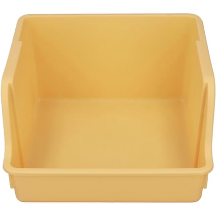 Support de Rangement de Livres de Bureau Conception de Poignée PP Ouverture Large en Forme de U Grande Capacité Livre de Bureau orange