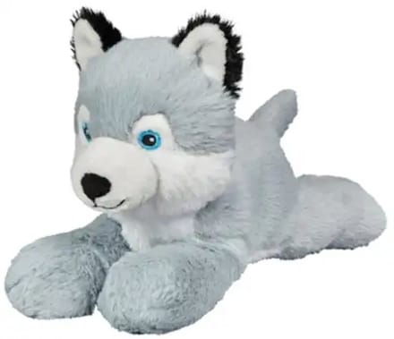 Husky Hond Grijs Pluche Knuffel 20 cm