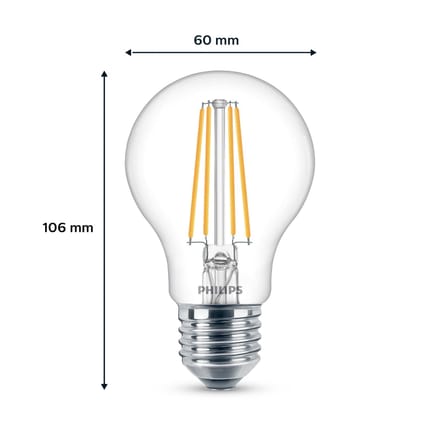 Philips 8719514450936 LED-lamp Energielabel E (A - G) E27 Peer 7 W = 60 W Natuurwit 3 stuk(s)