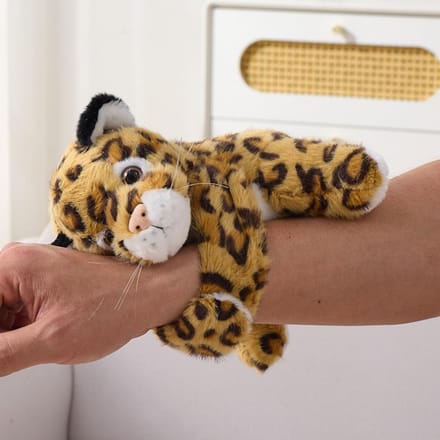 Bosdier Dier Klappende Polsband Koala Tijger Armband Knuffel Klap Snap Wikkel Pluche Speelgoed Konijn Luipaard Pluche Handring