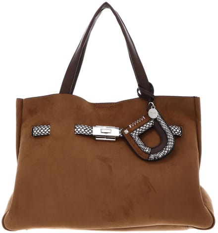 DKNY handtas Bryar Satchel Almond Lichtbruin