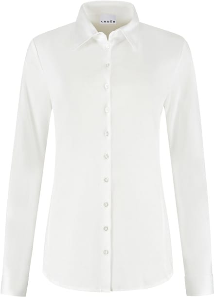 Ledub dames blouse Lizzy - jersey - wit