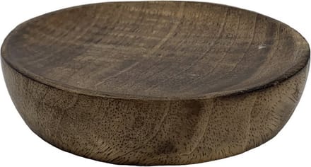 Houten Tray Schaal Zeepbakje Rond - Ø10 cm - Hoogte 2cm
