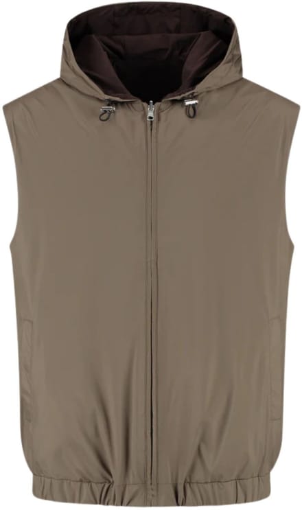 Duquezzi - Jas Groen Duquezzi Reversible Vest Bodywarmers Groen Dqa30026003