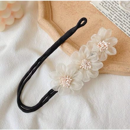 1 Pièce Motif Floral Chignon Maker Femmes Accessoires Cheveux Outil Tresseur Cheveux DIY Épingles à Cheveux Pinces à Cheveux Twist Outils de Coiffure One size beige