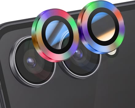 ENKAY, Lens Protector geschikt voor Galaxy Z Flip 7 - Double Lens, Meerkleurig
