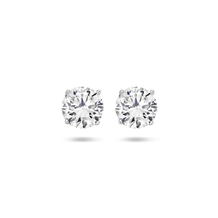 Glams oorknoppen zirkonia - 8 mm - Zilver