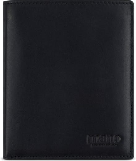 mano Don Andrea Portemonnee RFID-bescherming Leer 10 cm - Jongens - Staand formaat - schwarz