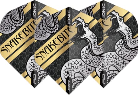 Red Dragon Peter Wright Hardcore Ionic Snakebite Coiled Snake Gold - Dart Flights