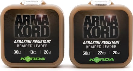 Korda Arma Kord Braided Leader Sub Brown (20m)