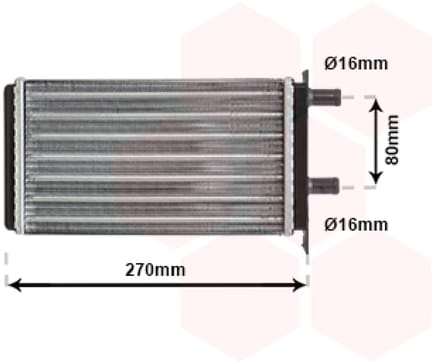 Van Wezel - KACHEL RADIATEUR VOOR LANCIA Y10 1985-1995 76140690