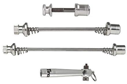 Quick Release Beveiligingsskewer Set voor Fietsen - Zilver
