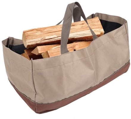 Allecto - Brandhout Carrier - Draagtas voor Open Haard - Grote Canvas