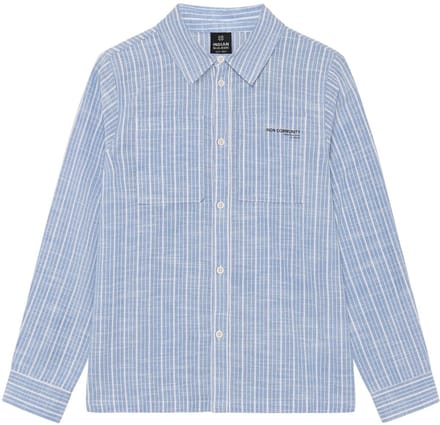 Indian Blue Jeans - Shirt Linen LS Stripe - Bel Air Blue - Maat 128