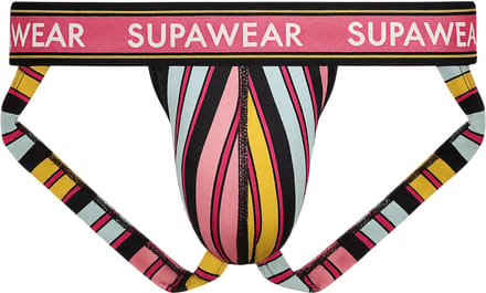 SUPAWEAR Sprint Jockstrap Stripes - MAAT M - Heren Ondergoed - Jockstrap voor Man - Mannen Jock