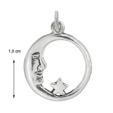 Blinx Jewels Zilveren Hanger Maan Ster