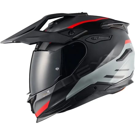 Nexx Y.TRAVL Quest Mat Zwart Rood Adventure Integraalhelm - Helm