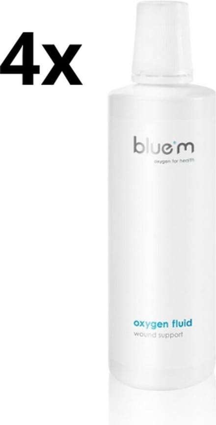 4x Bluem Oxygen Fluid Mondwater 500ml - Voordeelverpakking