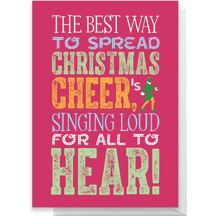 Elf Christmas Cheer Greetings Card - Standard Card