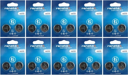Renata - Knoopcel batterijen - CR2430 - Lithium - 3V - 20 stuks