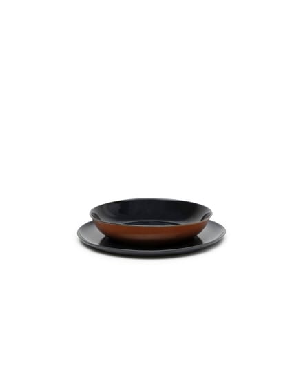 Serax Anita Le Grelle Serveerschaal - S - D17,5x3 cm - Dark blue/rust