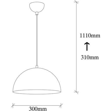 Opviq Hanglamp Berceste 231-S, zilverkleurig, metaal, Ø 30 cm