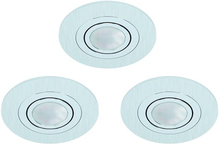 EGLO AREITIO inbouwarmatuur, aluminium-geborsteld