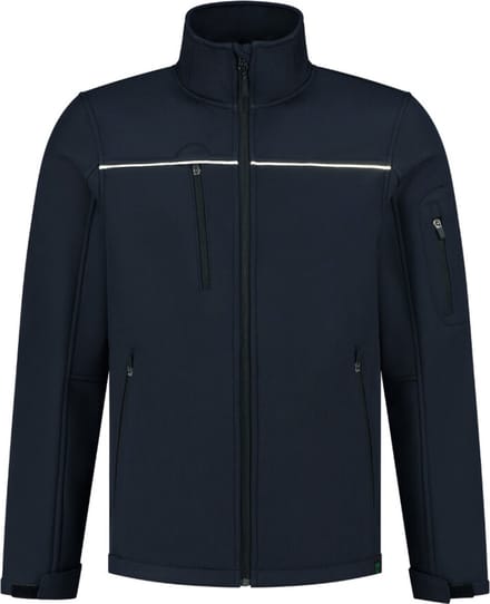 Tricorp softshell jas luxe - Rewear - inkt blauw - maat L