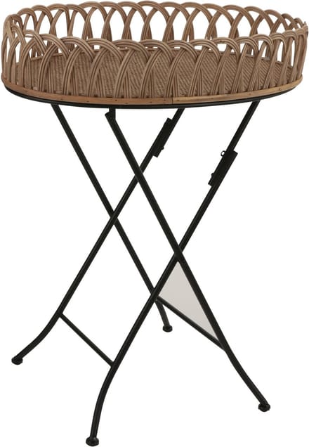 Mica Decorations Lagos Bijzettafel - L55,5 x B38 x H70 cm - Bamboe - Bruin