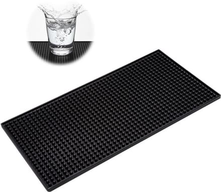 Store_7 - Afdruipmat - Rubber - Antislip - Zwart - Koffie en bar - Ideaal voor