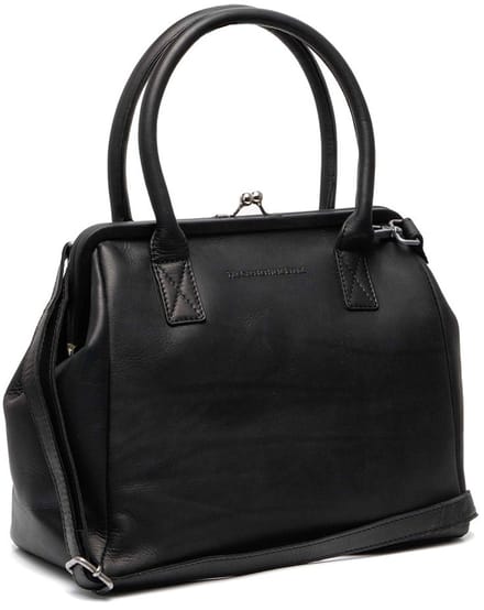 The Chesterfield Brand Dorin Waxed Pull Up Schoudertas - Zwart