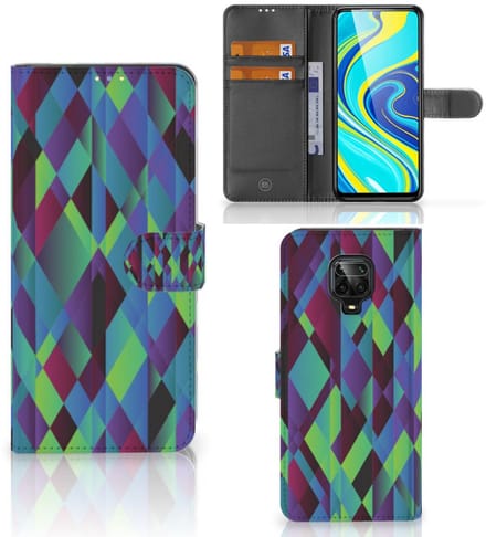 Xiaomi Redmi Note 9 Pro | Note 9S Book Case Abstract Green Blue
