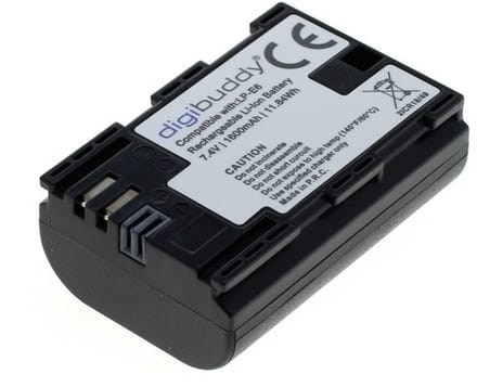 Digibuddy accu Canon LP-E6 (o.a. voor de Canon EOS 5D Mark II/5D Mark III/EOS 6D/7D/EOS 60D/60Da)