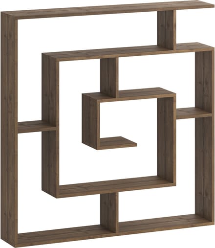 Hocus Picus Boekenkast - Donker Eiken - 125x22x129 cm
