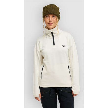 Roxy Snowstride Sweatshirt Met Halve Rits Wit XS Vrouw