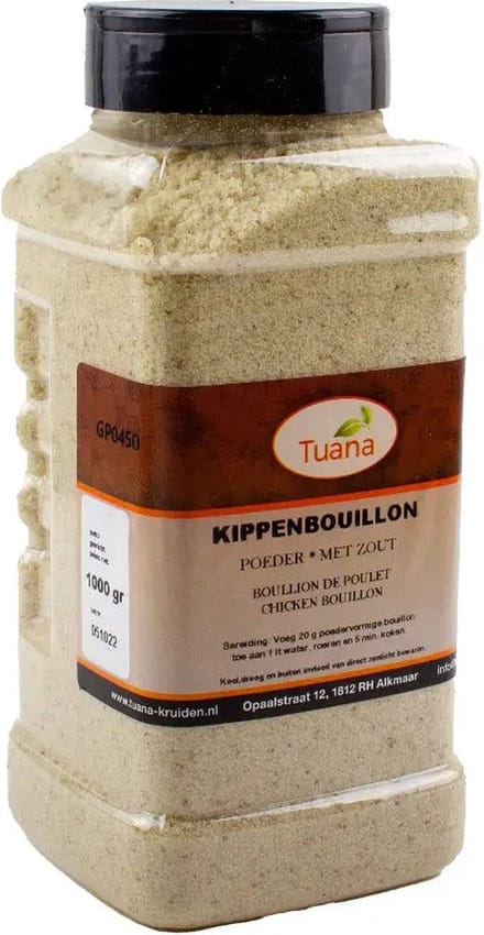 Tuana Kruiden - Kippen Bouillon - Strooibus 1000 Gram - GP-B-0008