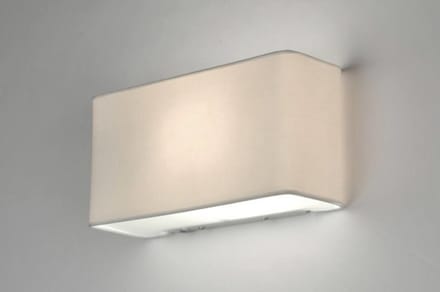 Lumidora Wandlamp 71227 - Voor binnen - ADELAIDE - E27 - Wit - Textiel