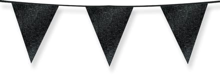 Glitter flags 16 x 20cm - Black