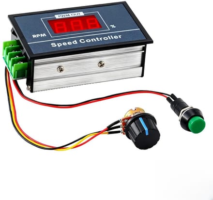 DC Motor Snelheidsregelaar 30A PWM 6-60V met Digitaal Display en Potentiometer