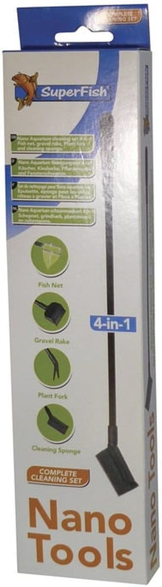 Super Fish Nano Aqua Tool 4-in-1 Reinigingsset voor Aquariums