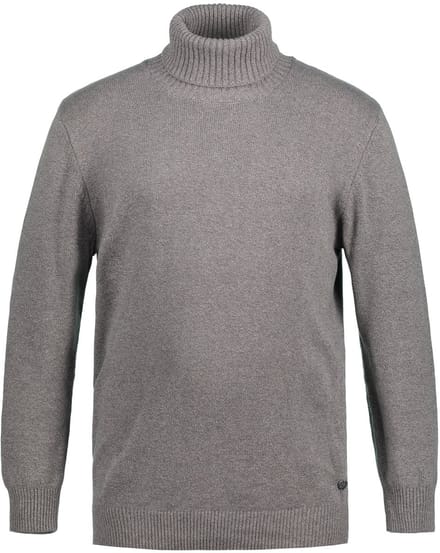 JP 1880 - Heren - Coltrui breigoed - Grijs melange - Maat 7XL