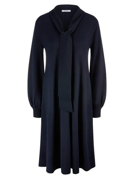 Tricotjurk lange mouwen Van Peter Hahn blauw