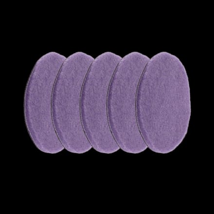 Gecko Foamed Wool Cutting pads Paars 140mm 5 Stuks