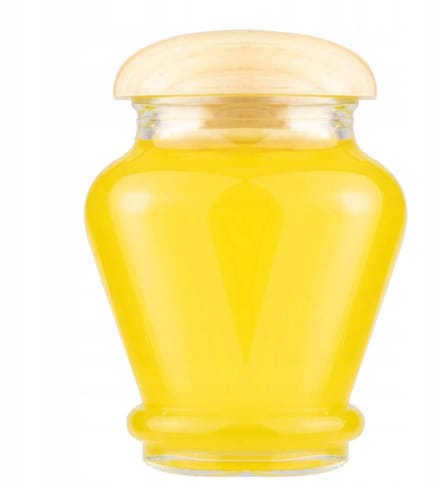 Bimberek - Glazen Kruidenpot - 160ml - Houten Deksel - Transparant
